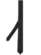 Saint Laurent Textured Narrow Tie - Black