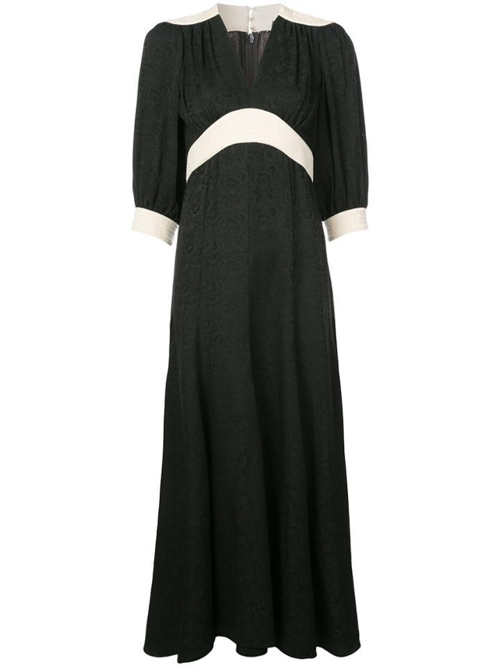 Jill Stuart V-neck Flared Dress - Black