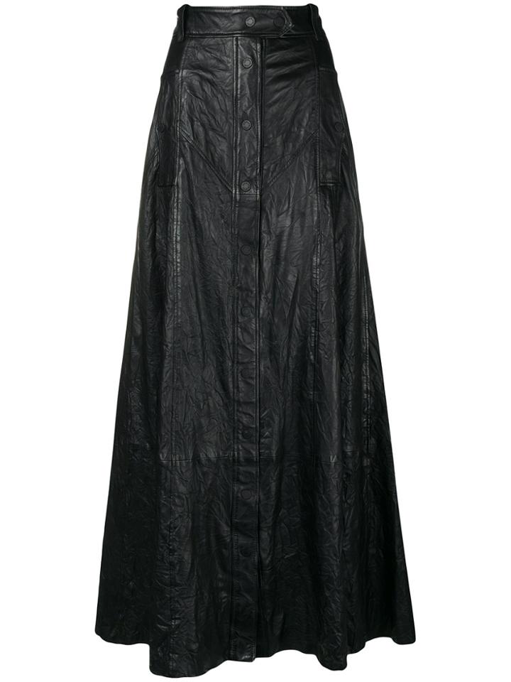 Zadig & Voltaire Long Flared Skirt - Black