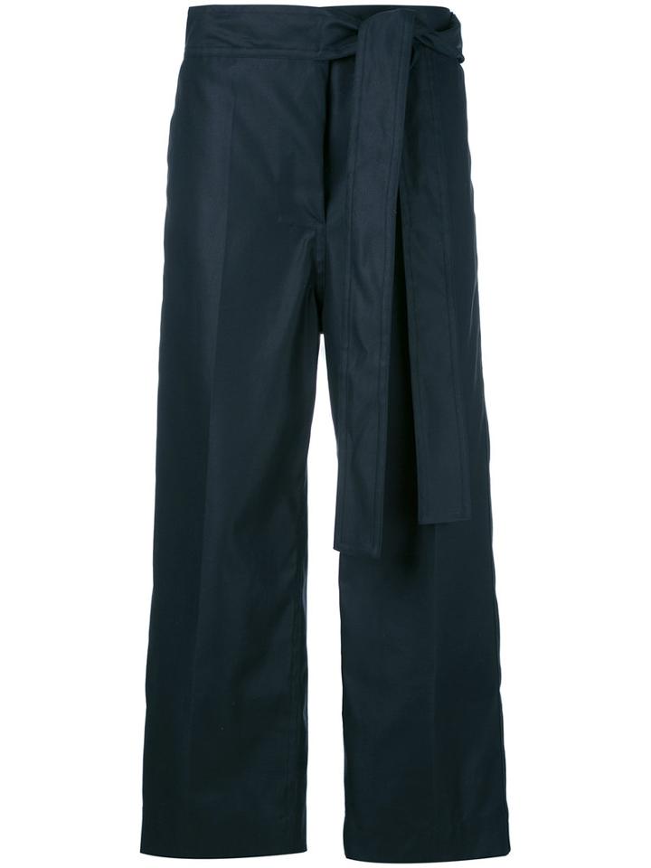 Sofie D'hoore Drawstring Cropped Pants, Women's, Size: 40, Blue, Cotton