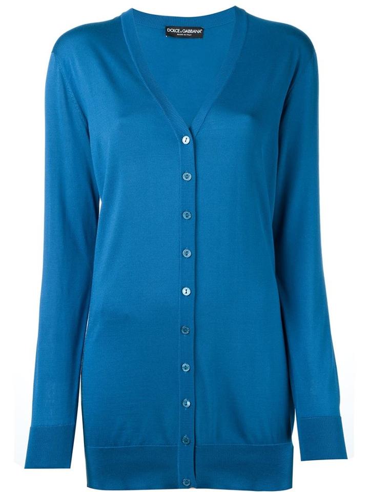 Dolce & Gabbana Fine Knit Oversized Cardigan