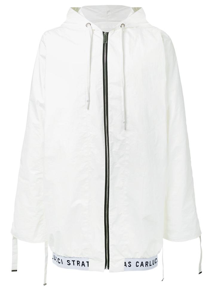 Strateas Carlucci Veil Hooded Jacket - White