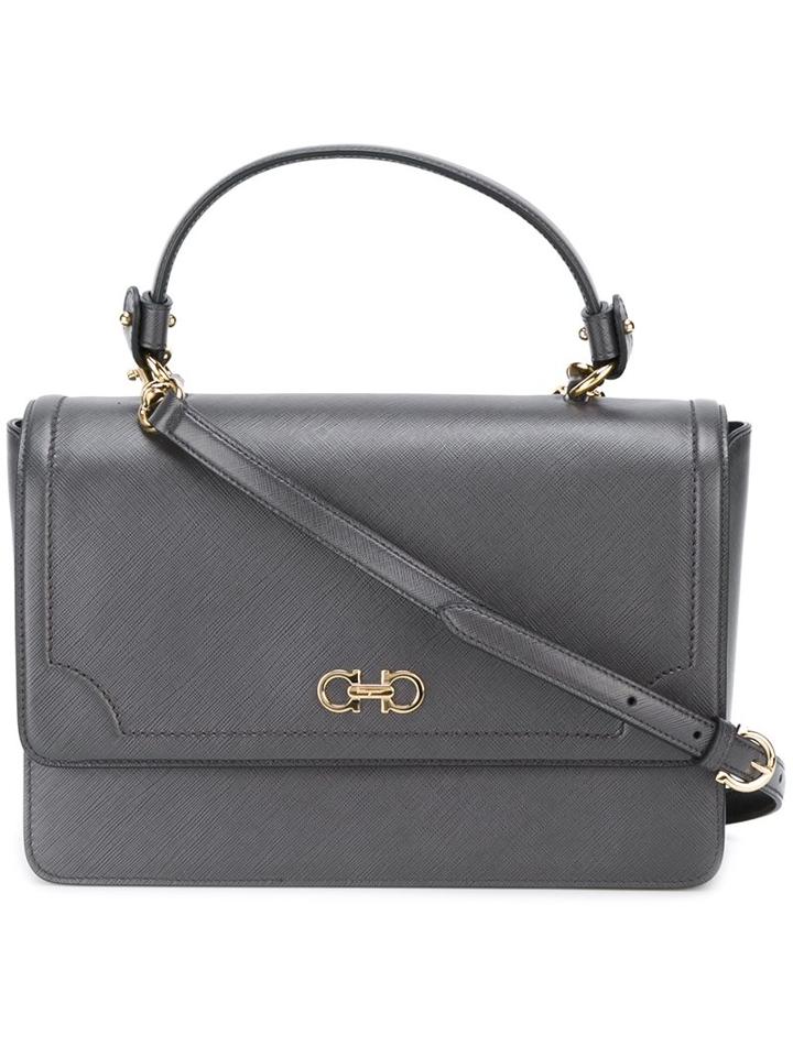 Salvatore Ferragamo Gancio Satchel Shoulder Bag, Women's, Blue