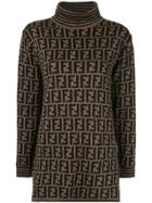 Fendi Vintage Ff Logo Jumper - Yellow
