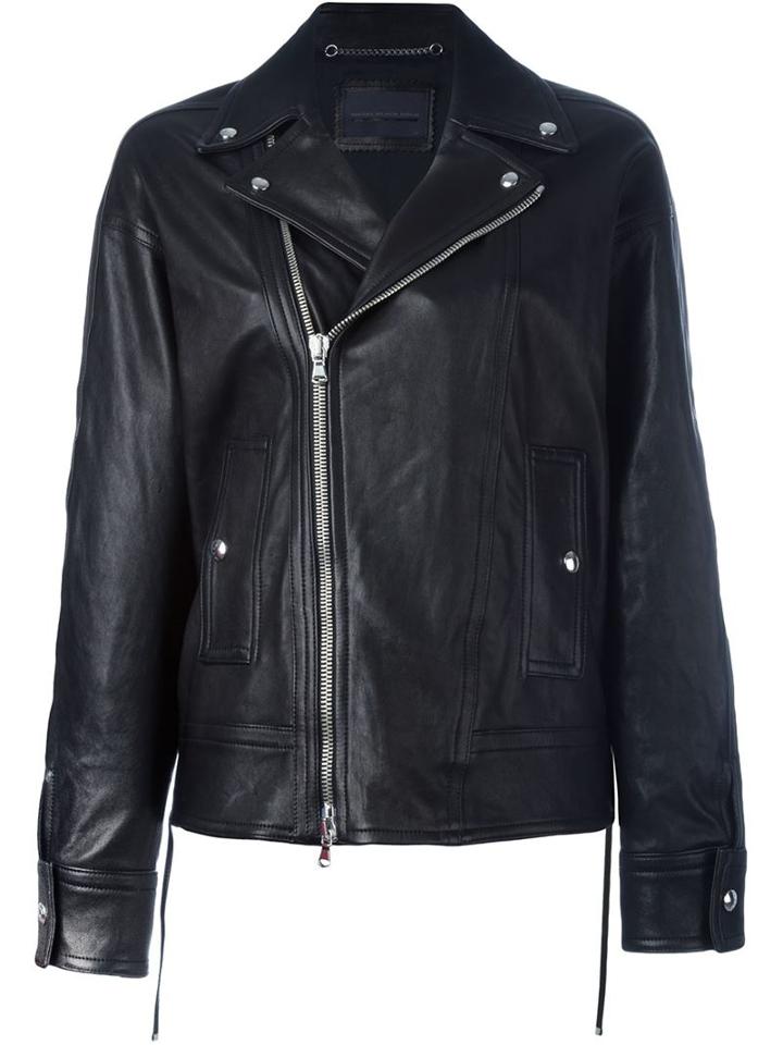 Diesel Black Gold Leather Bomber Jacket