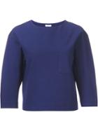 En Route Cropped Sweatshirt, Women's, Blue, Cotton/nylon/polyurethane