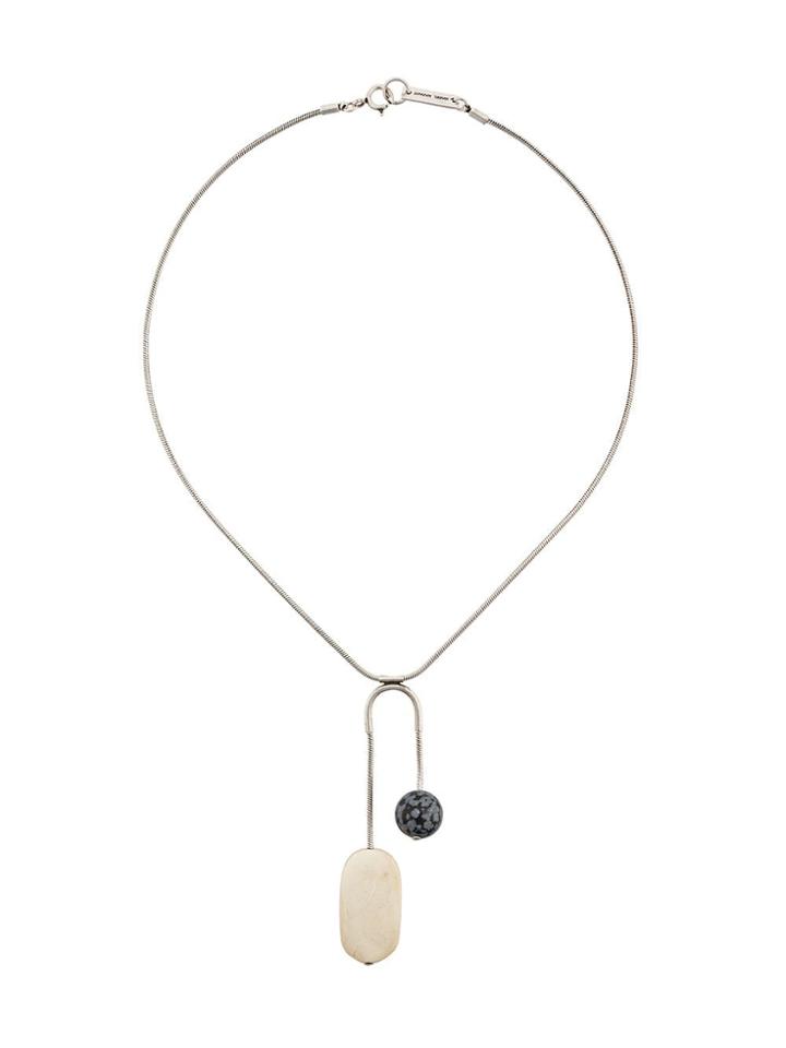 Isabel Marant Mixed Stones Necklace - Silver