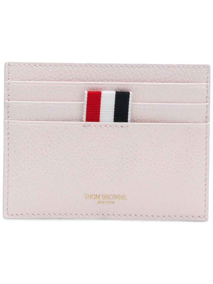 Thom Browne Leather Note Compartment Cardholder - Pink & Purple