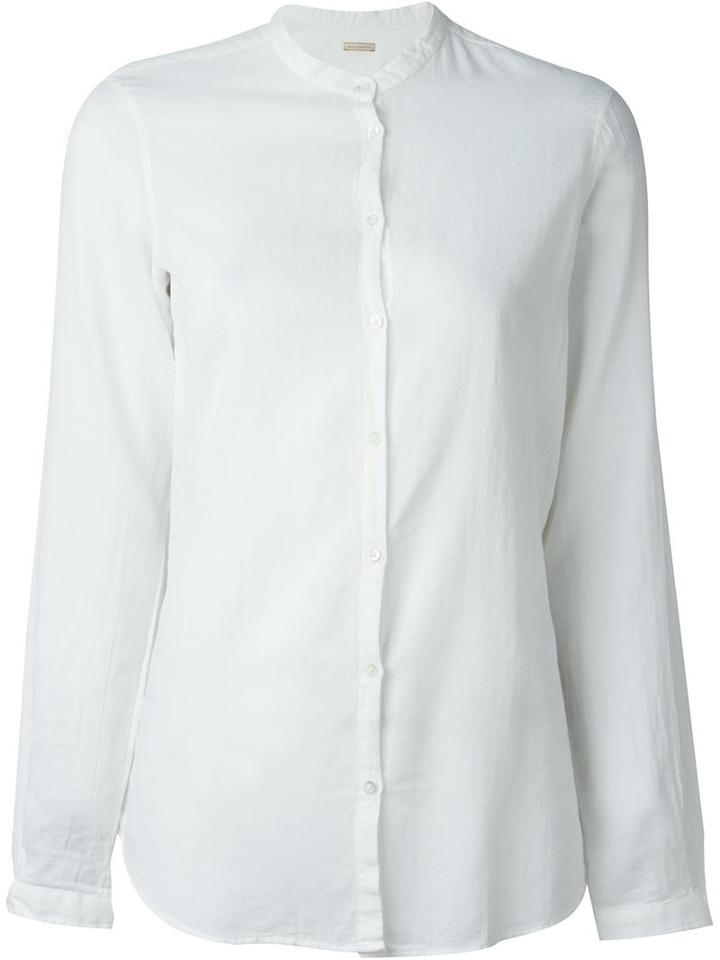 Massimo Alba Collarless Button Down Shirt