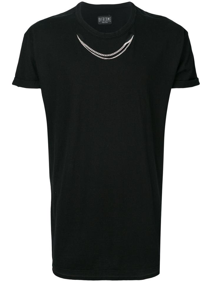 Overcome Chain Detail T-shirt - Black