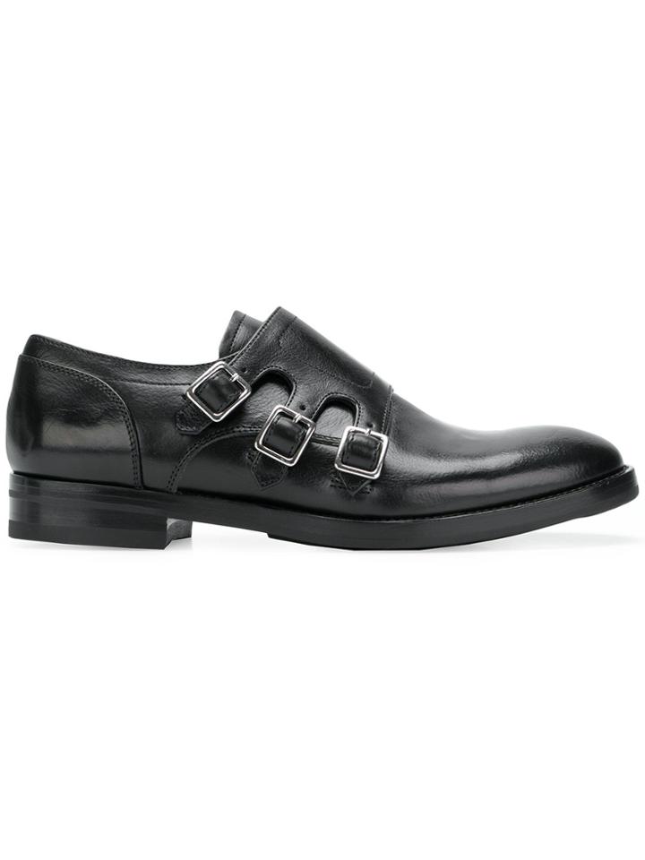 Alexander Mcqueen Triple Strap Shoes - Black