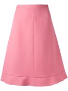 Red Valentino A-line Midi Skirt, Women's, Size: 42, Pink/purple, Cotton/viscose