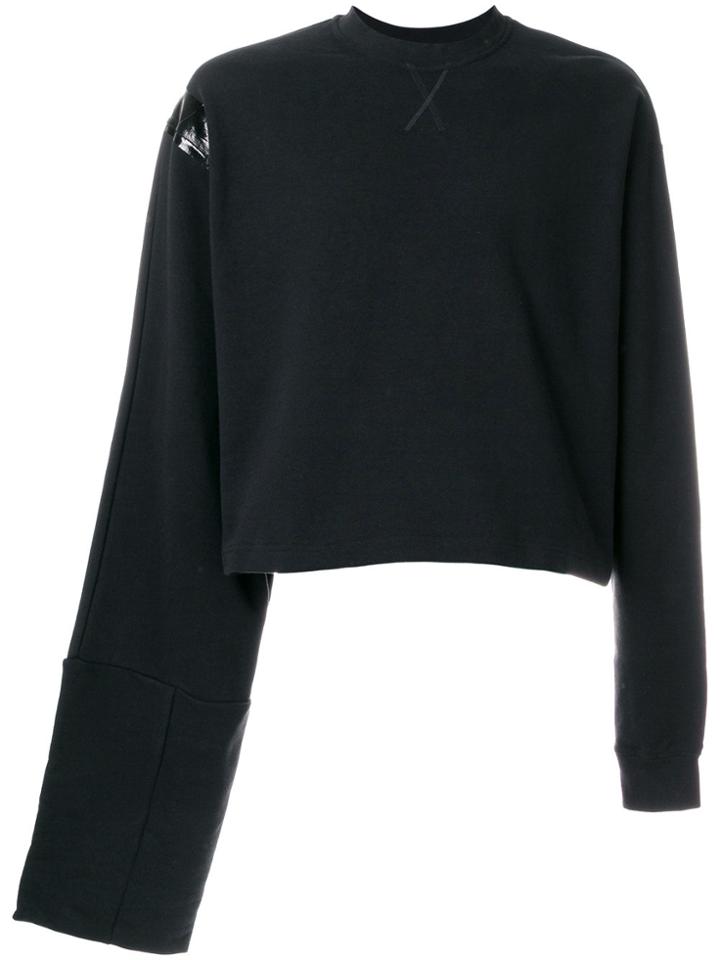 Raf Simons Elongated Sleeve Sweatshirt - Black