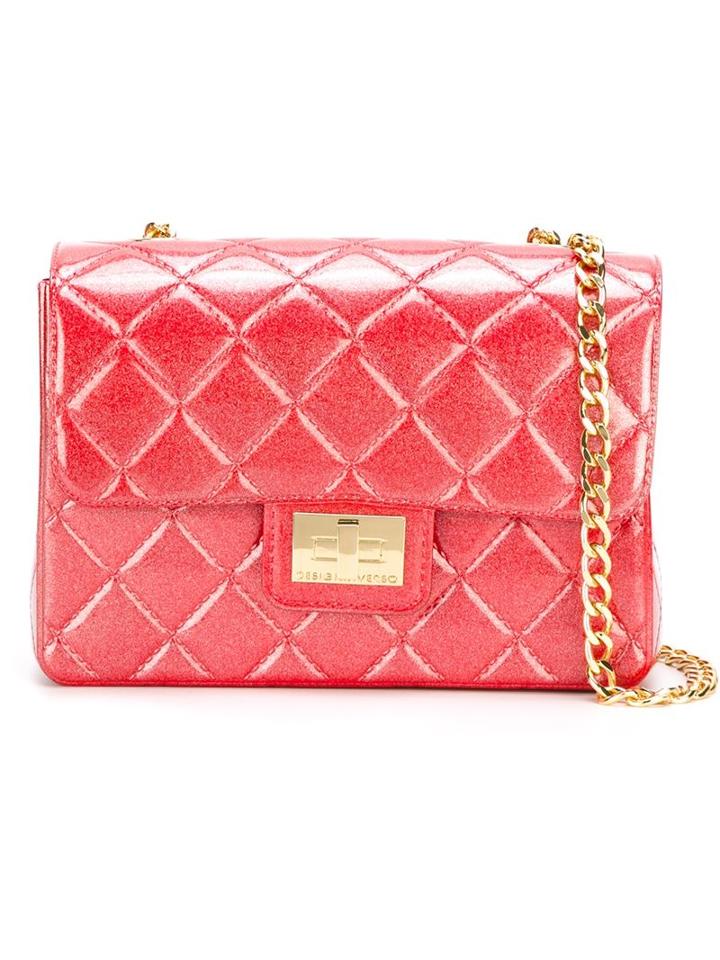 Designinverso Milano Crossbody Bag, Women's, Pink/purple, Plastic/metal Other