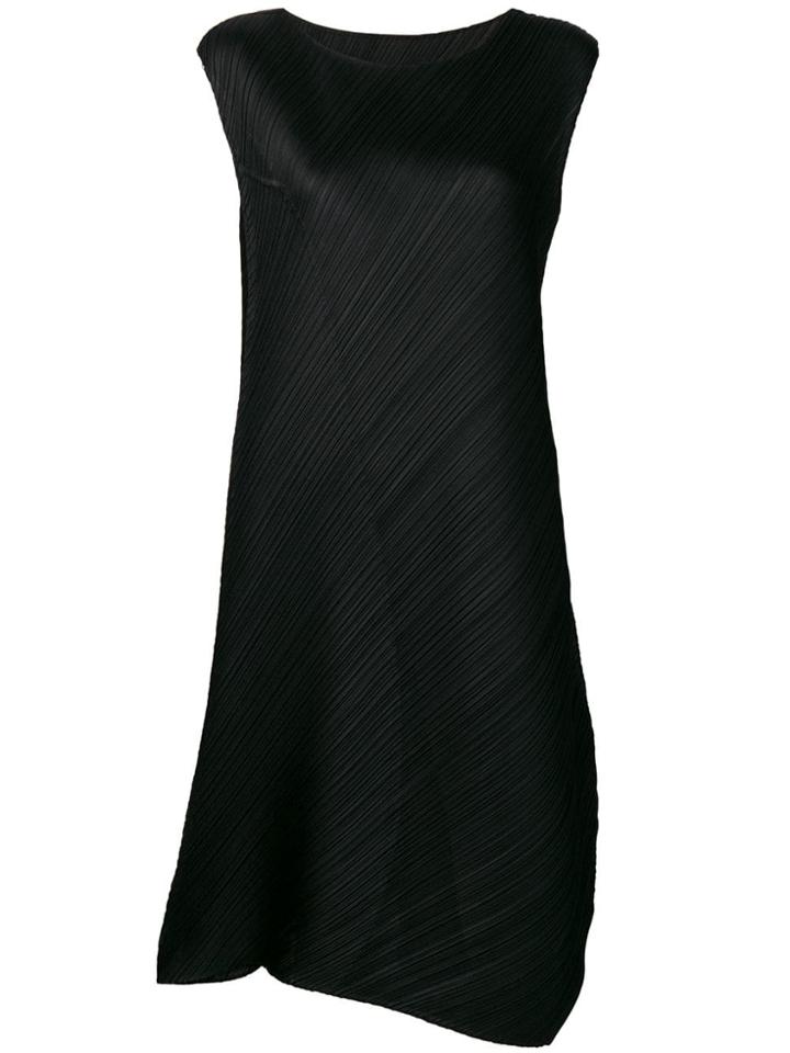 Pleats Please By Issey Miyake Oversized Midi Dress - Black