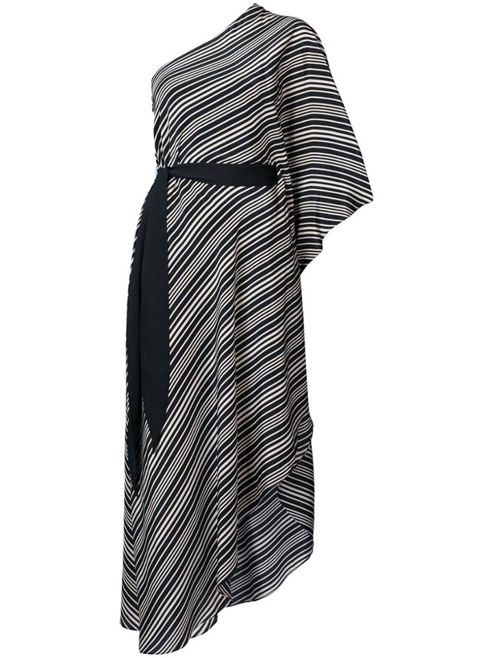 Halston Heritage Asymmetric Belted Dress - Black