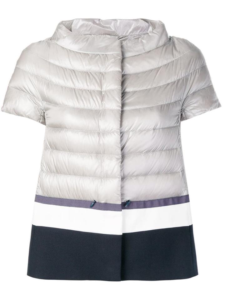 Herno Short Sleeve Puffer Jacket - Grey