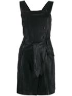 Nanushka Belted Wrap Dress - Black