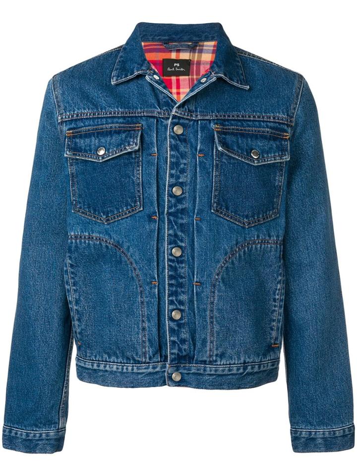 Ps By Paul Smith Denim Jacket - Blue
