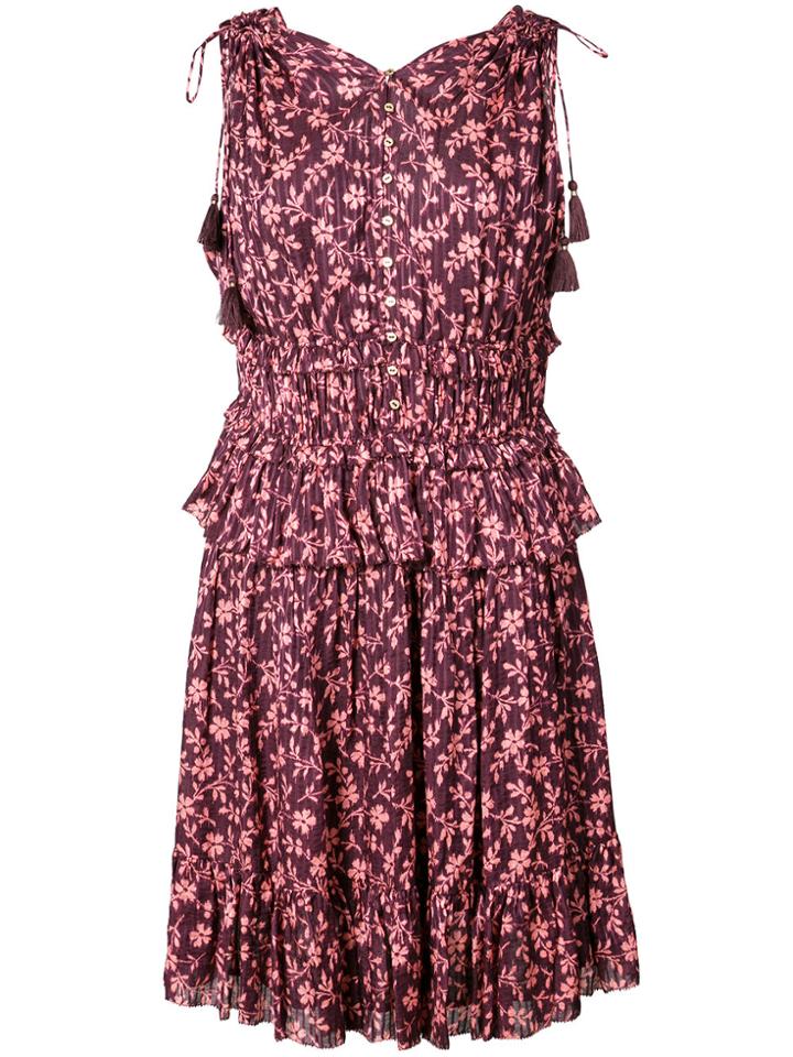 Ulla Johnson Floral Print Dress - Pink & Purple