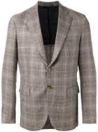 Eleventy Chest Pocket Blazer, Men's, Size: 56, Brown, Linen/flax/cupro