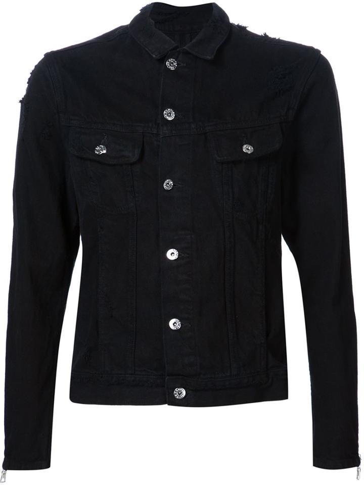 Mr. Completely Denim Jacket, Men's, Size: Large, Black, Cotton