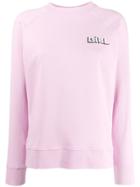 Bella Freud 'girl' Slogan Jersey Sweater - Pink