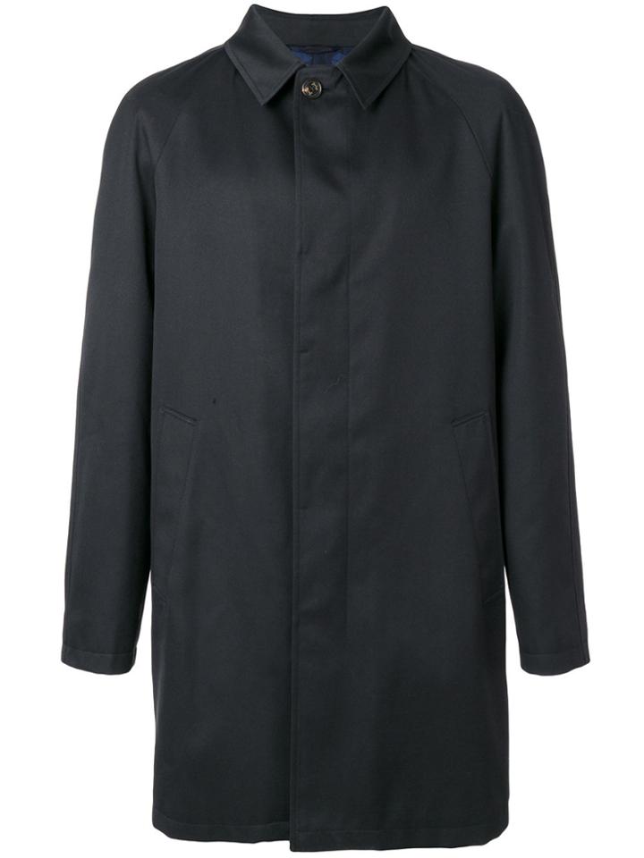 Sealup Buttoned Coat - Blue
