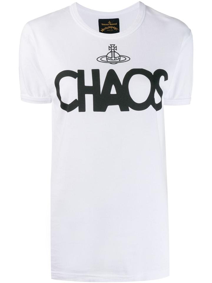 Vivienne Westwood Anglomania Chaos Logo T-shirt - White
