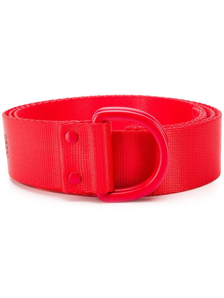 Y-3 Logo Print Belt - Red