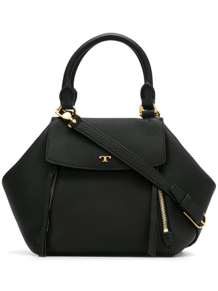 Tory Burch Trapeze Shaped Tote - Black