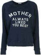 Mother Slogan Sweatshirt - Blue