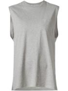 T By Alexander Wang Chest Pocket Vest, Women's, Size: Small, Grey, Cotton