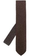 Lardini Knitted Tie - Brown