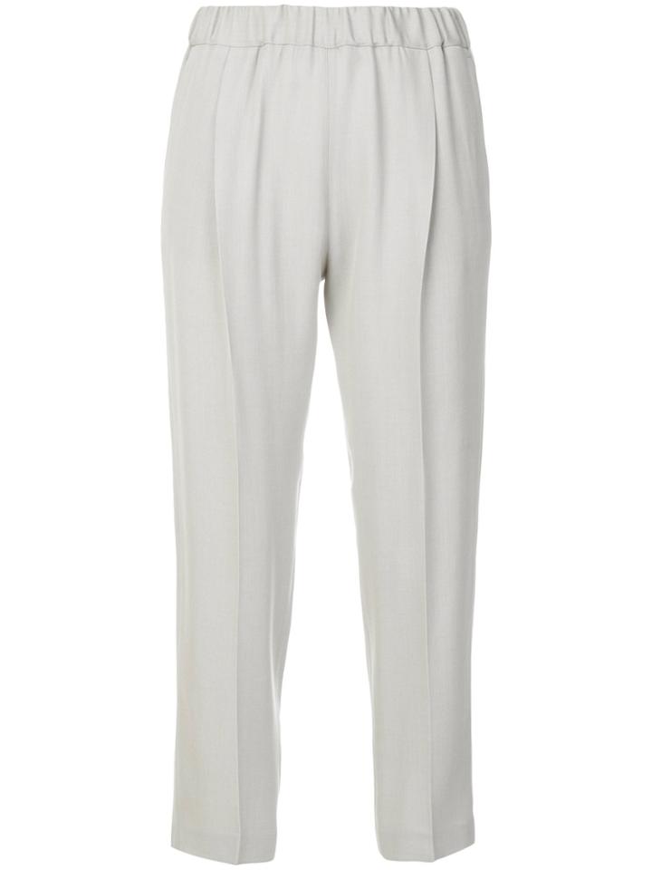 Fabiana Filippi Cropped Trousers - Grey