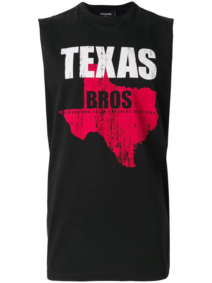 Dsquared2 Sleeveless Texas Top - Black