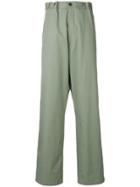 Maison Margiela Loose-fit Cotton Trousers - Green