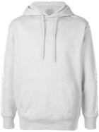 Palace Sleeve Print Hoodie - Grey