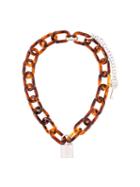 Mm6 Maison Margiela Lock And Key Chain Necklace