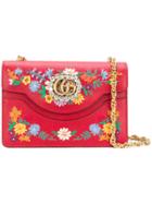 Gucci Small Linea Ricami Floral Embroidered Shoulder Bag