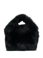 Comme Des Garçons Girl Faux Fur Tote Bag - Black