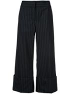 Monse Pinstripe Trousers - Blue