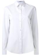 Chalayan Embroidered Panel Shirt, Women's, Size: 46, White, Cotton/acrylic/polyamide/virgin Wool