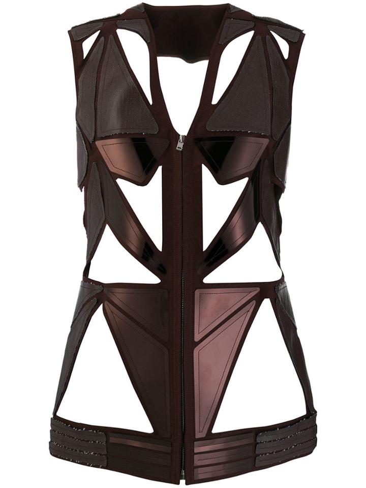Rick Owens Sculptured Cut Out Vest