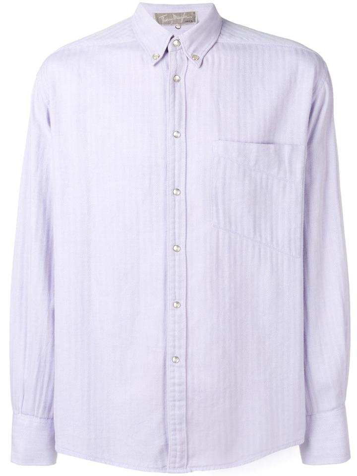Thierry Mugler Vintage 1980's Button Down Shirt - Purple