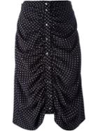J.w. Anderson Ruched Polka Dot Skirt