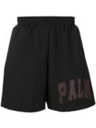 Palm Angels - Logo Shorts - Men - Polyester - M, Black, Polyester