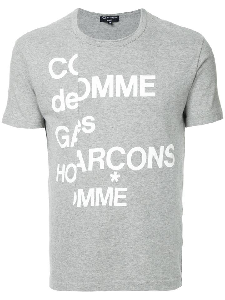 Comme Des Garçons Vintage Split Logo T-shirt - Grey