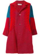 Issey Miyake Pre-owned Cut-pile Coat - Red
