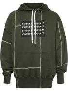 Liam Hodges Faster Panelled Hoodie - Green